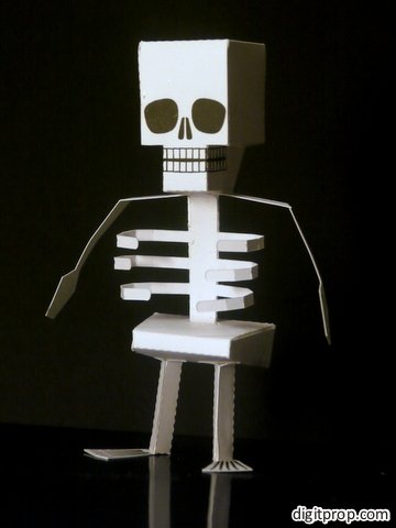 Skeleton Paper Toy